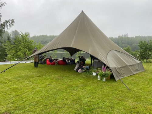 Kalna Raskumi, Guest house, Vecpiebalga, Alauksta lake | Tent Zvaigzne for rent by the lake
